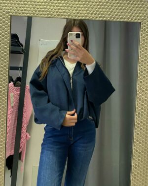 Veste oversize suédine