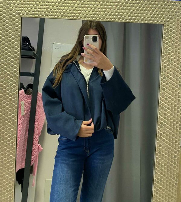 Veste oversize suédine